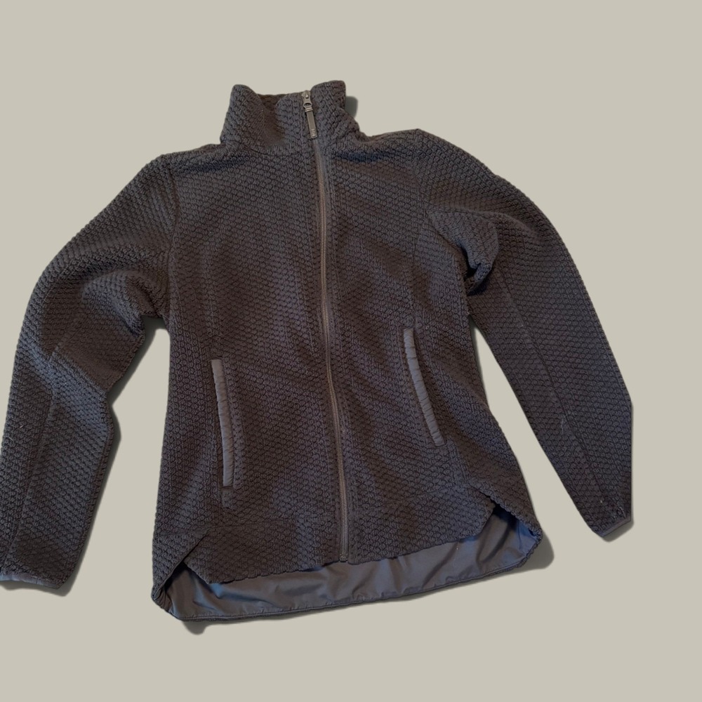 Helly Hansen Fleece Textured Pile Full Asymmetrical Zip Black Women's Medium